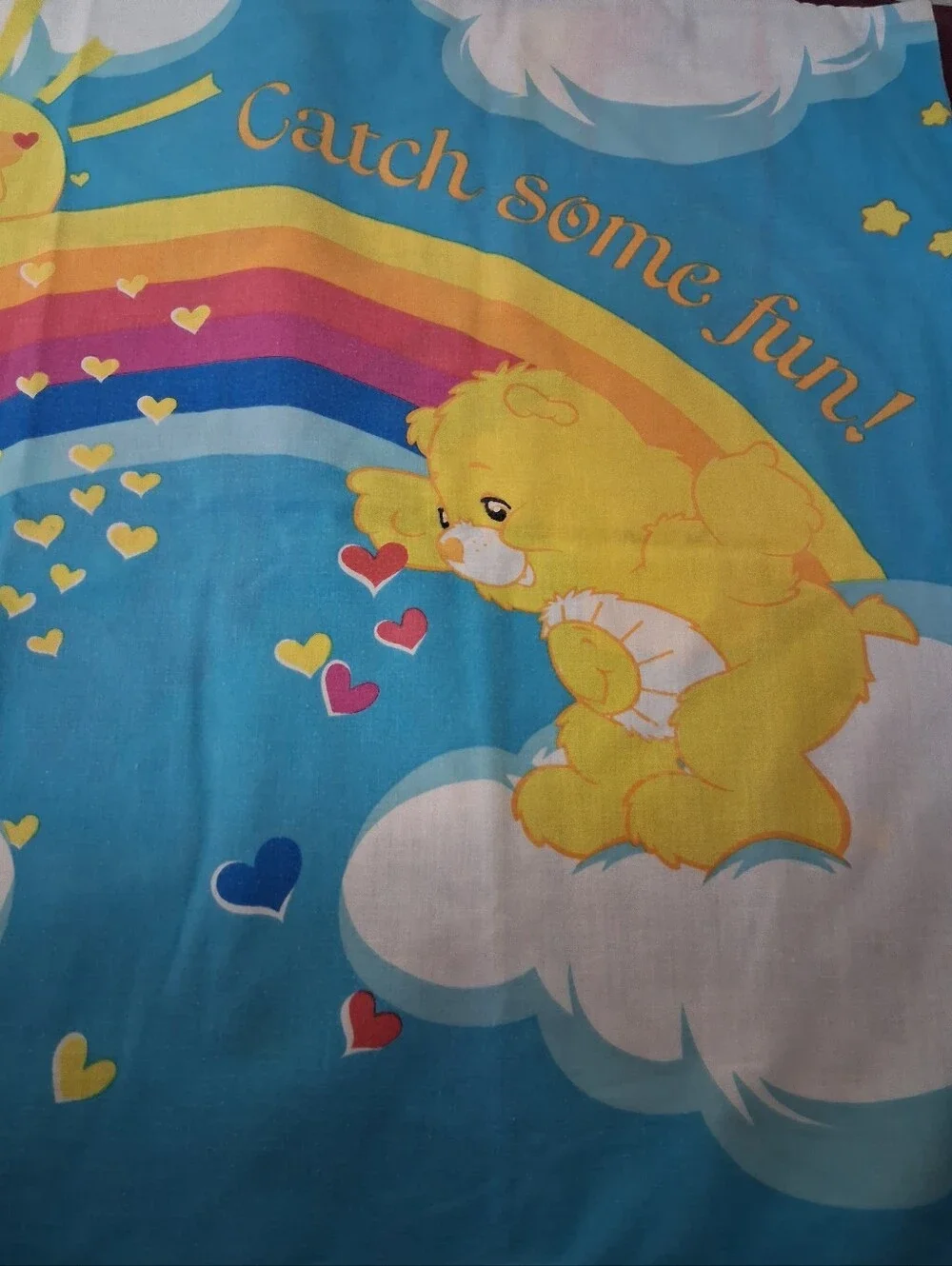 Care Bears And Rainbows Standard Size Pillowcase.